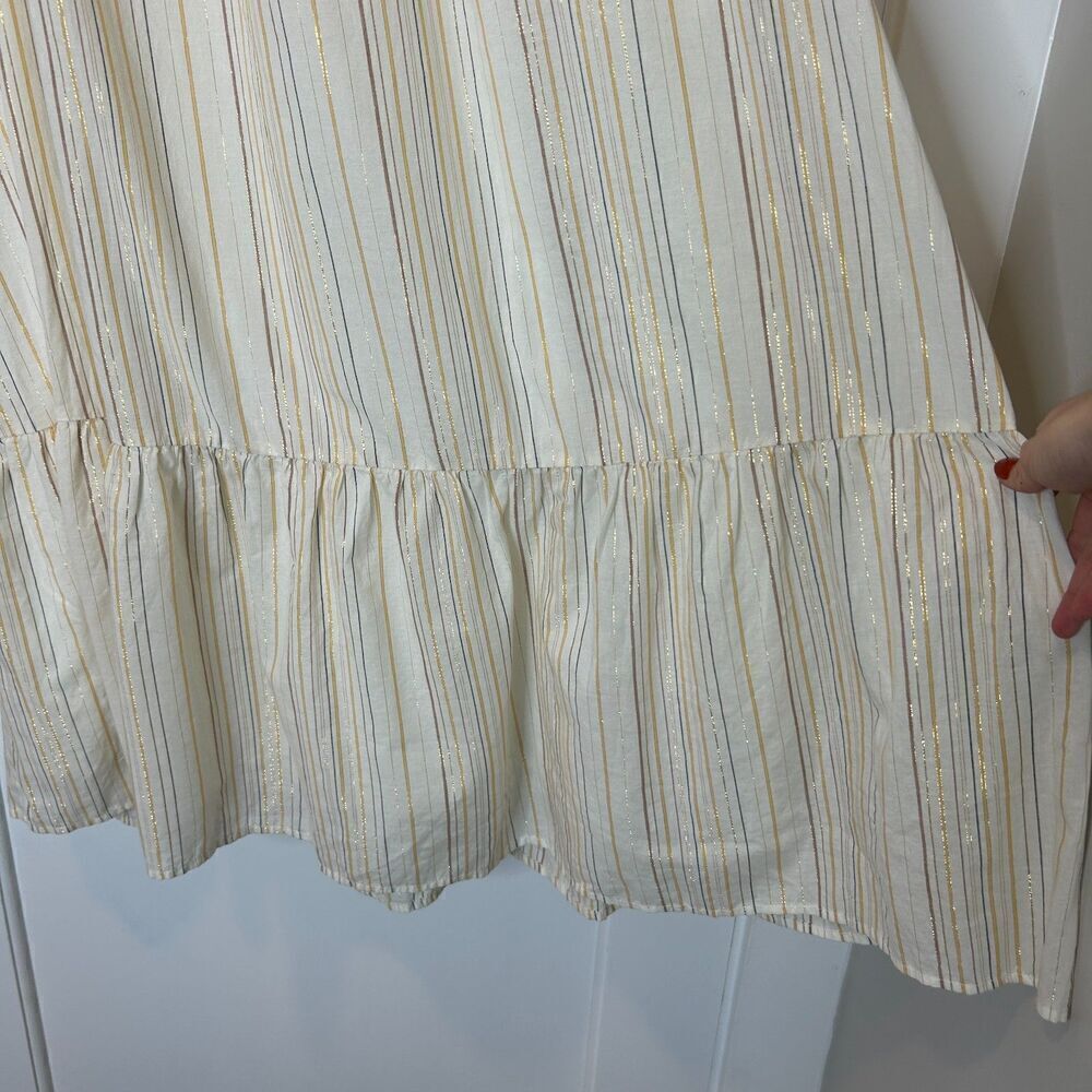 NEW Gap Ruched Tiered Striped Midi Dress Size XXL - Picture 7 of 11